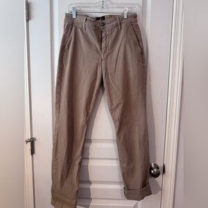 7 for All Mankind Womens The Straight Leg Chino Pants with Clean Back -Size 29